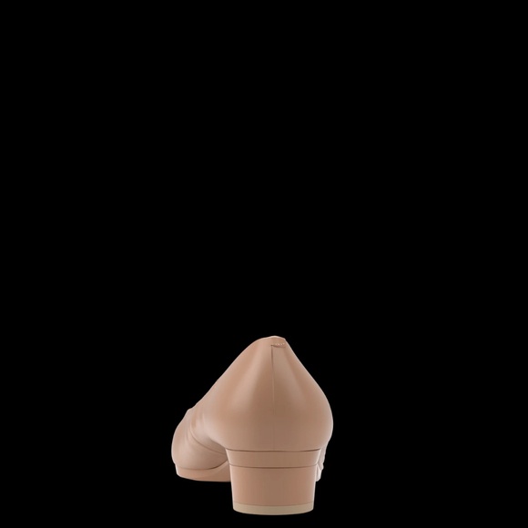 Pashion Footwear - The Pump Wide Width - Latte Leather Flat 1.5" - Picture 9 of 11